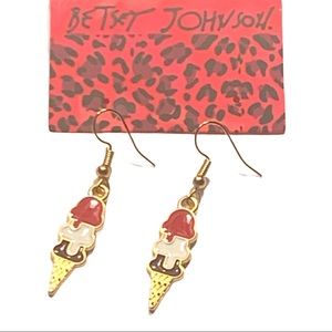 Betsey Johnson Style - Ice Cream Drop Earrings